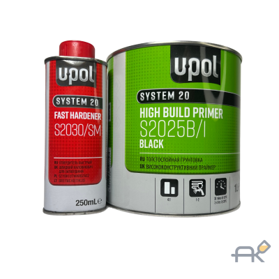 Грунт UPOL 5+1 HIGH BUILD(S2025-B1) 1л чёрный